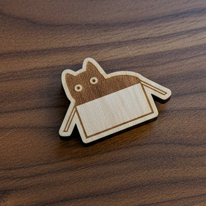 Magnet - Cat in a Box